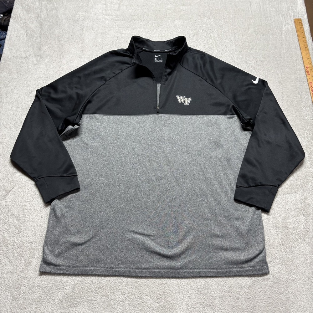 Nike Golf Wake Forest‎ Demon Deacons  1/4 Zip Pullover Sweatshirt  Men's 3XL